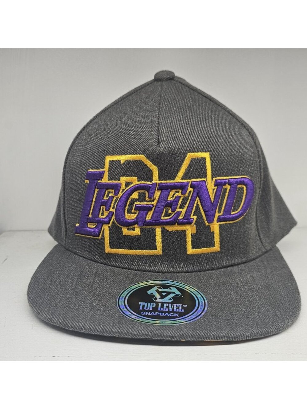 Top Level LEGEND 24 Snapback Cap Hat Black Mamba Kobe 100% Cotton Adult OSFM